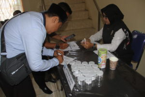 30 Orang Pegawai Diskominfo Kab. Kuningan di Test Urine