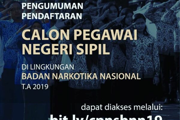 Pengumuman Pendaftaran dan Formasi CPNS BNN 2019