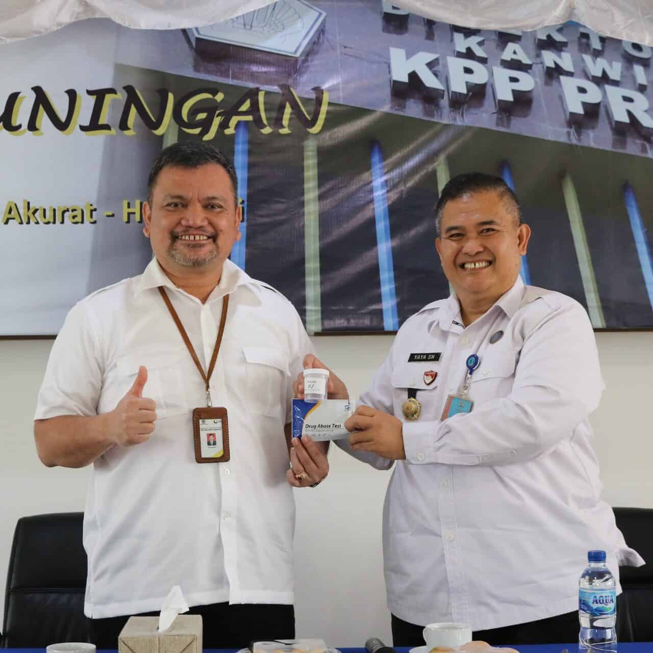 Deteksi Dini, 83 Pegawai KPP Pratama Kuningan di Tes Urine