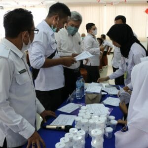 Deteksi Dini, 83 Pegawai KPP Pratama Kuningan di Tes Urine