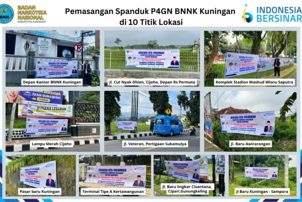 BNNK Kuningan Intensifkan Diseminasi Informasi P4GN Melalui Spanduk, Baliho, dan Videotron